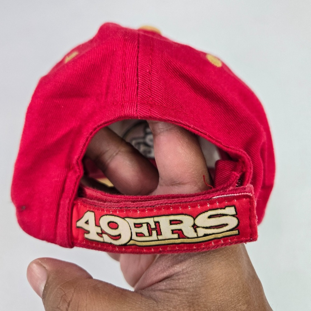 San Francisco 49ers Youth Hat OS Red Strapback Embroidered Adjustable Straps - Picture 7 of 7